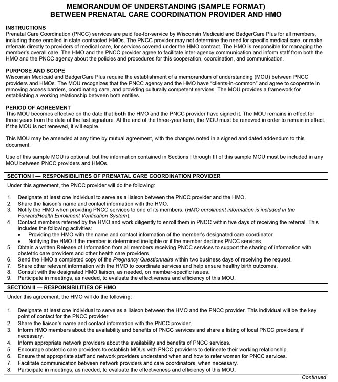 mou format