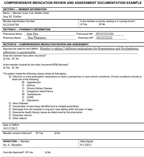 CMR/A Documentation Example Page 1